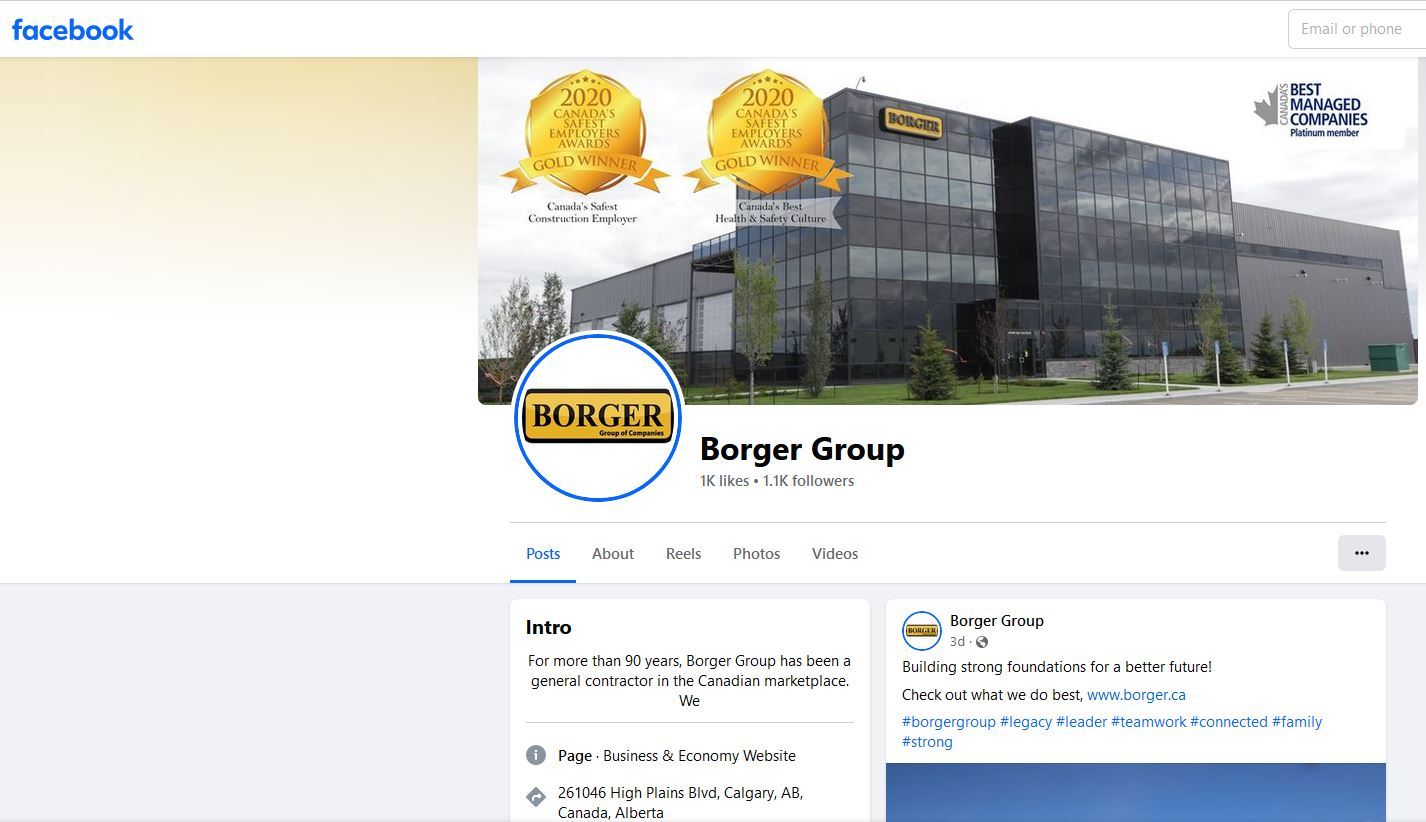 Borger Group Facebook Page